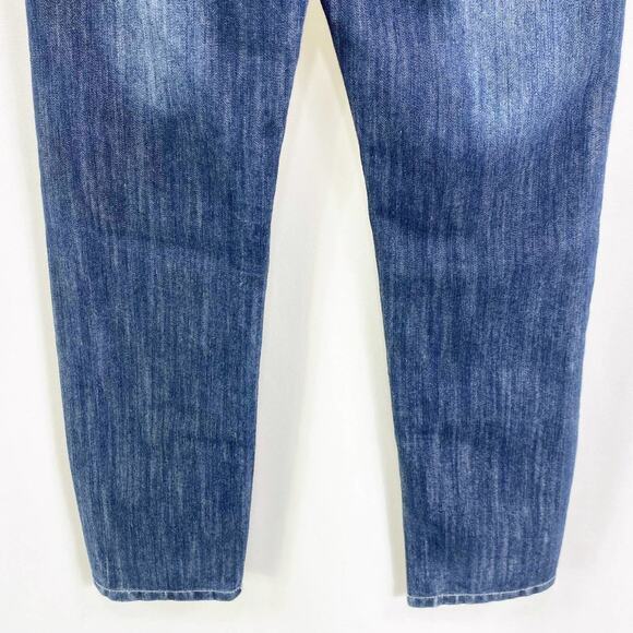 MONGOOSE Girls Dark Stone Washed Straight Leg Denim Jeans - Picture 7 of 10